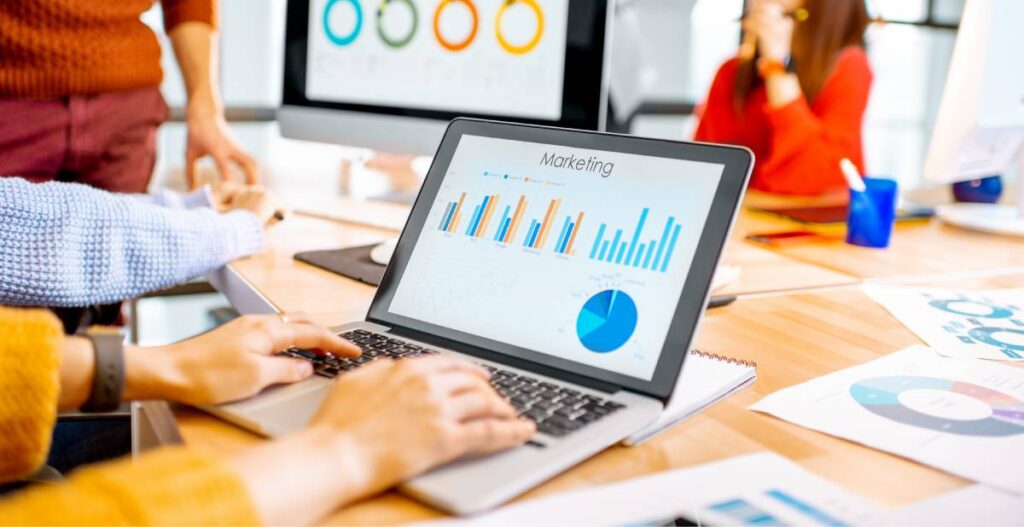 An introduction to digital marketing - using analytical tool to check statistics and sources for marketing strategy